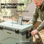Outsunny 42.5L Compressor Car Fridge Freezer, Camping Refrigerator with App Control, 20℃-20℃