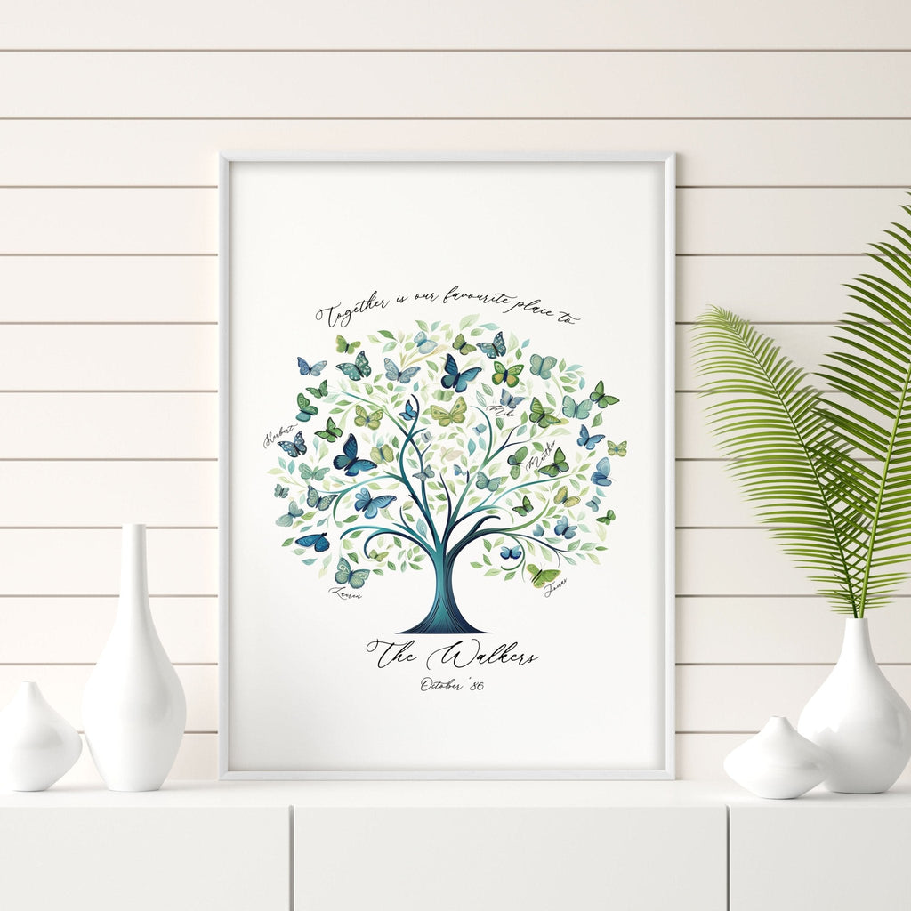 Family Tree Print | Set of 1 Botanical Wall art Prints