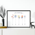 Family tree wall art print