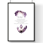 February Birthstone Amethyst | wall art print