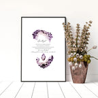 February Birthstone Amethyst | wall art print