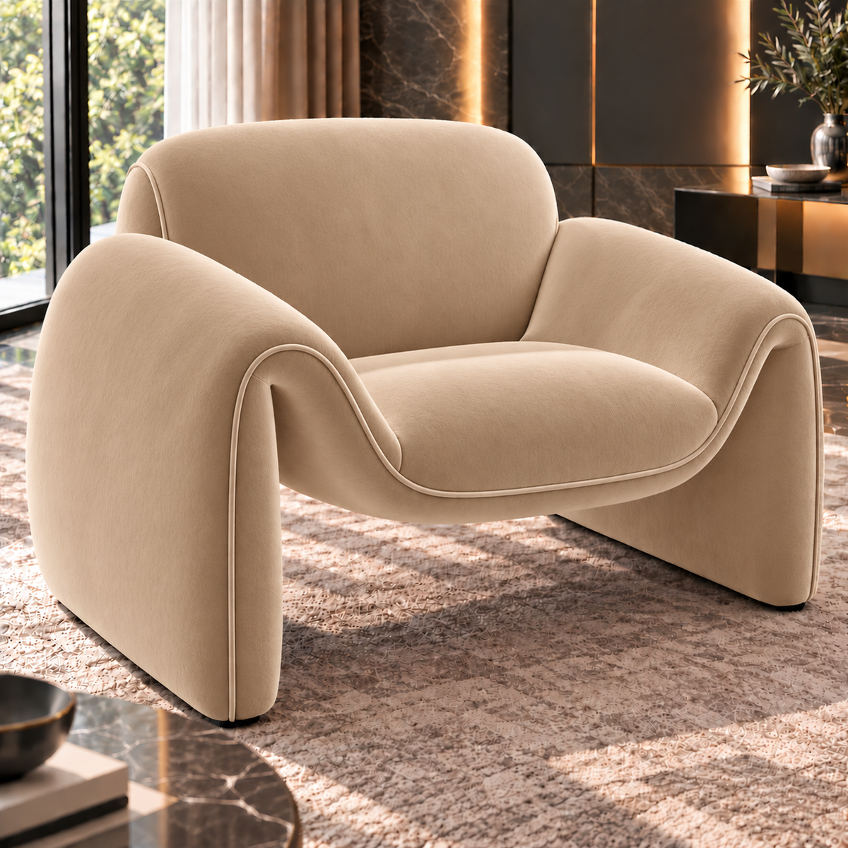 Aurelia Curved Modular Sofa & Leisure Chair | Mooazaa