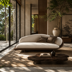 Majesty Royale Sculptural Accent Chair – Unique Luxury Wooden Statement Chair with Cushioned Seat for Modern Living Rooms, Reception Areas and Designer Interiors