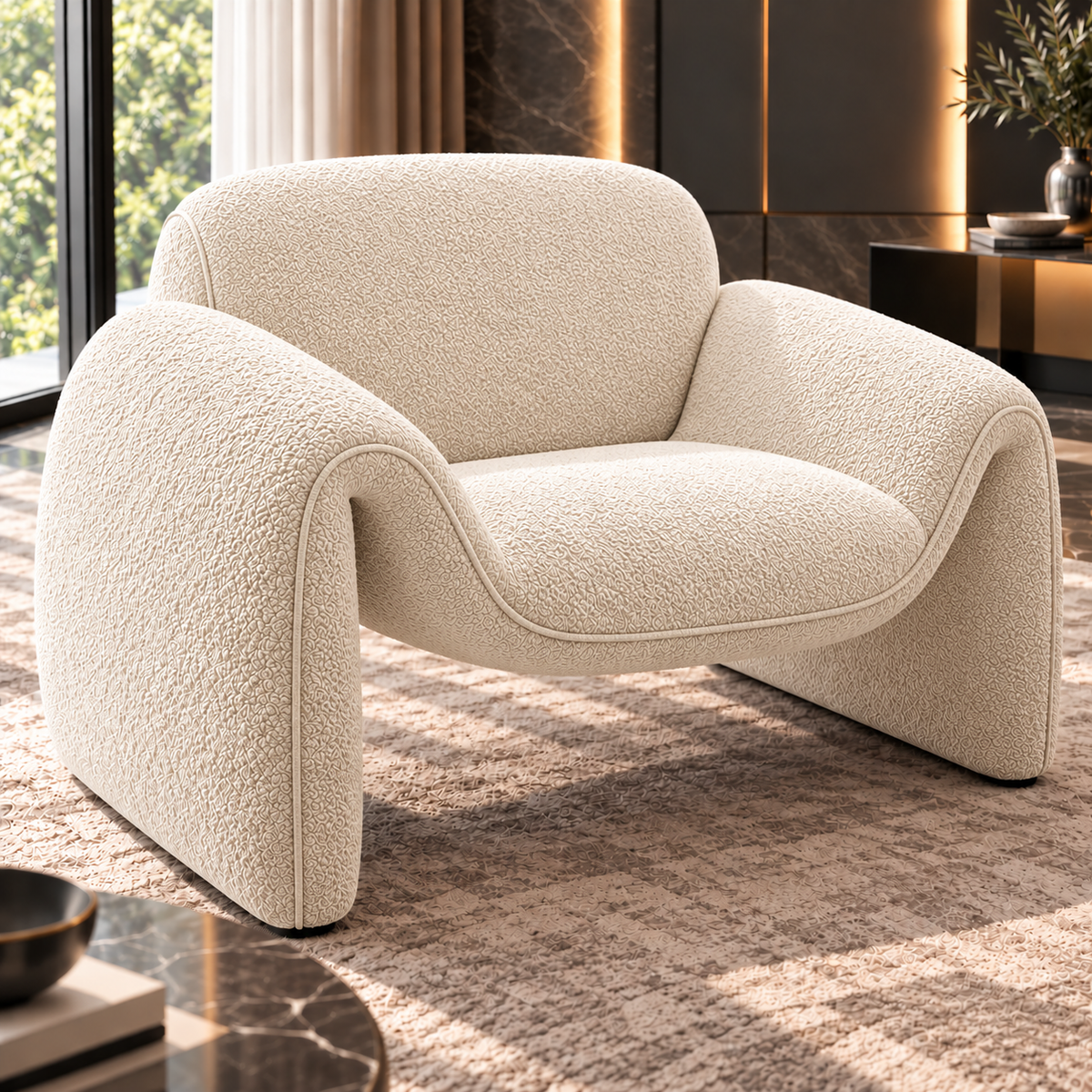 Aurelia Curved Modular Sofa & Leisure Chair | Mooazaa