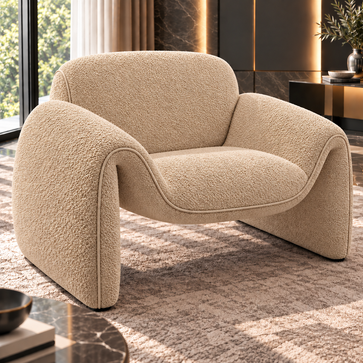 Aurelia Curved Modular Sofa & Leisure Chair | Mooazaa