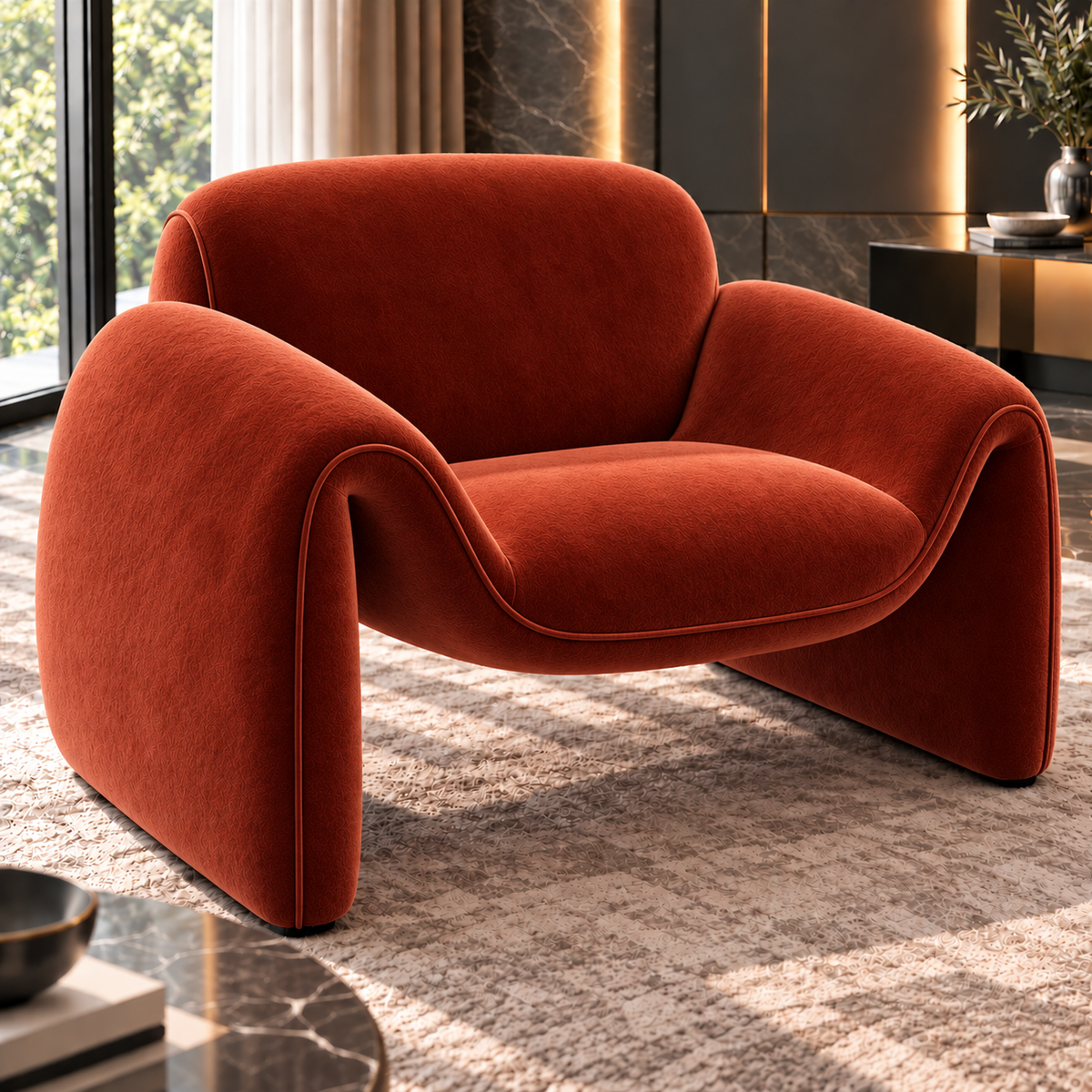 Aurelia Curved Modular Sofa & Leisure Chair | Mooazaa