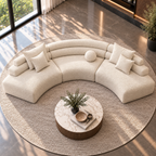 Aurelia Curved Modular Sofa & Leisure Chair | Mooazaa