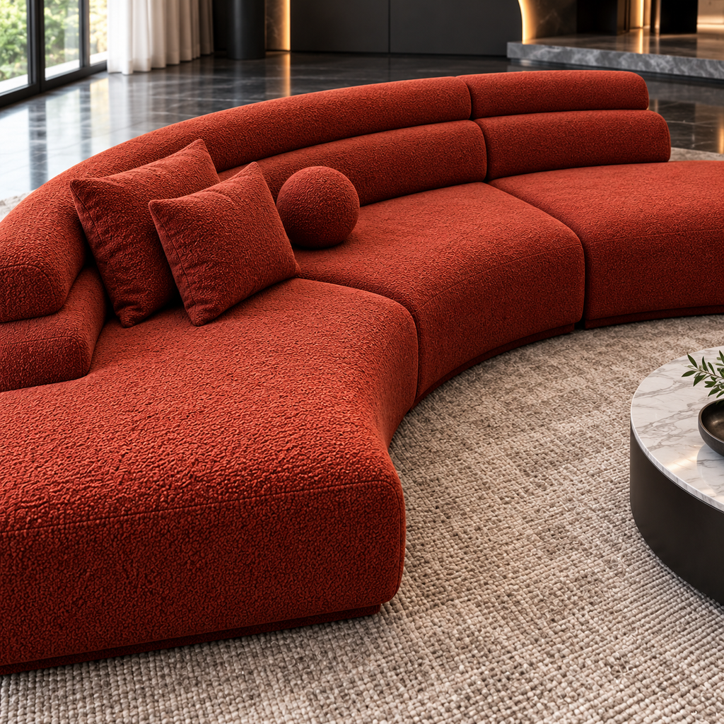 Aurelia Curved Modular Sofa & Leisure Chair | Mooazaa