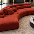 Aurelia Curved Modular Sofa & Leisure Chair | Mooazaa
