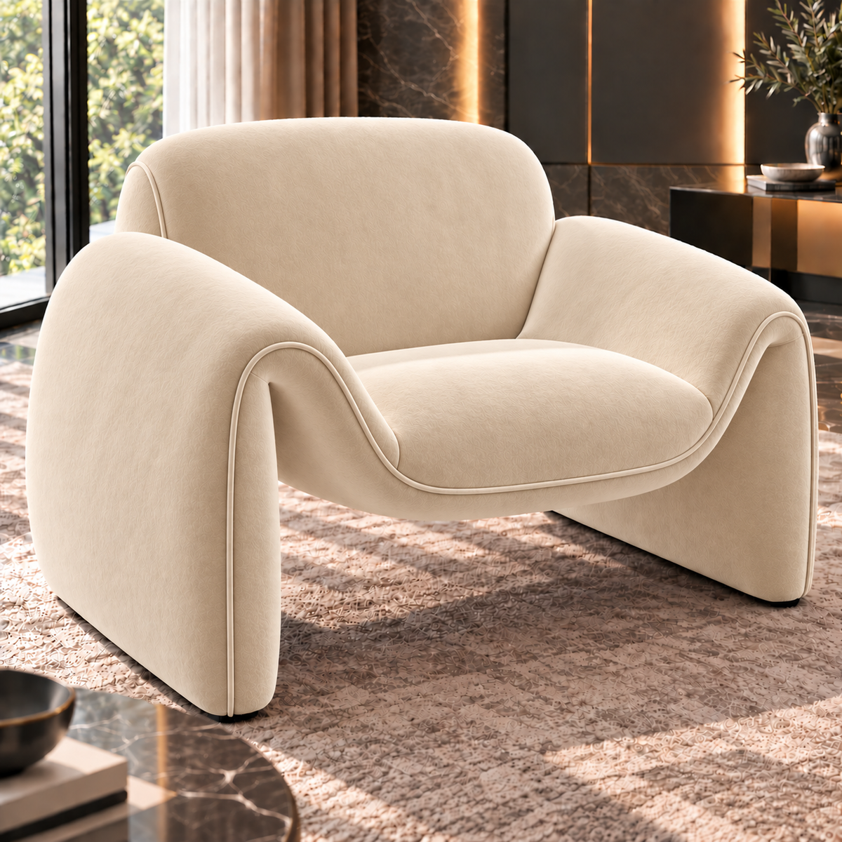 Aurelia Curved Modular Sofa & Leisure Chair | Mooazaa