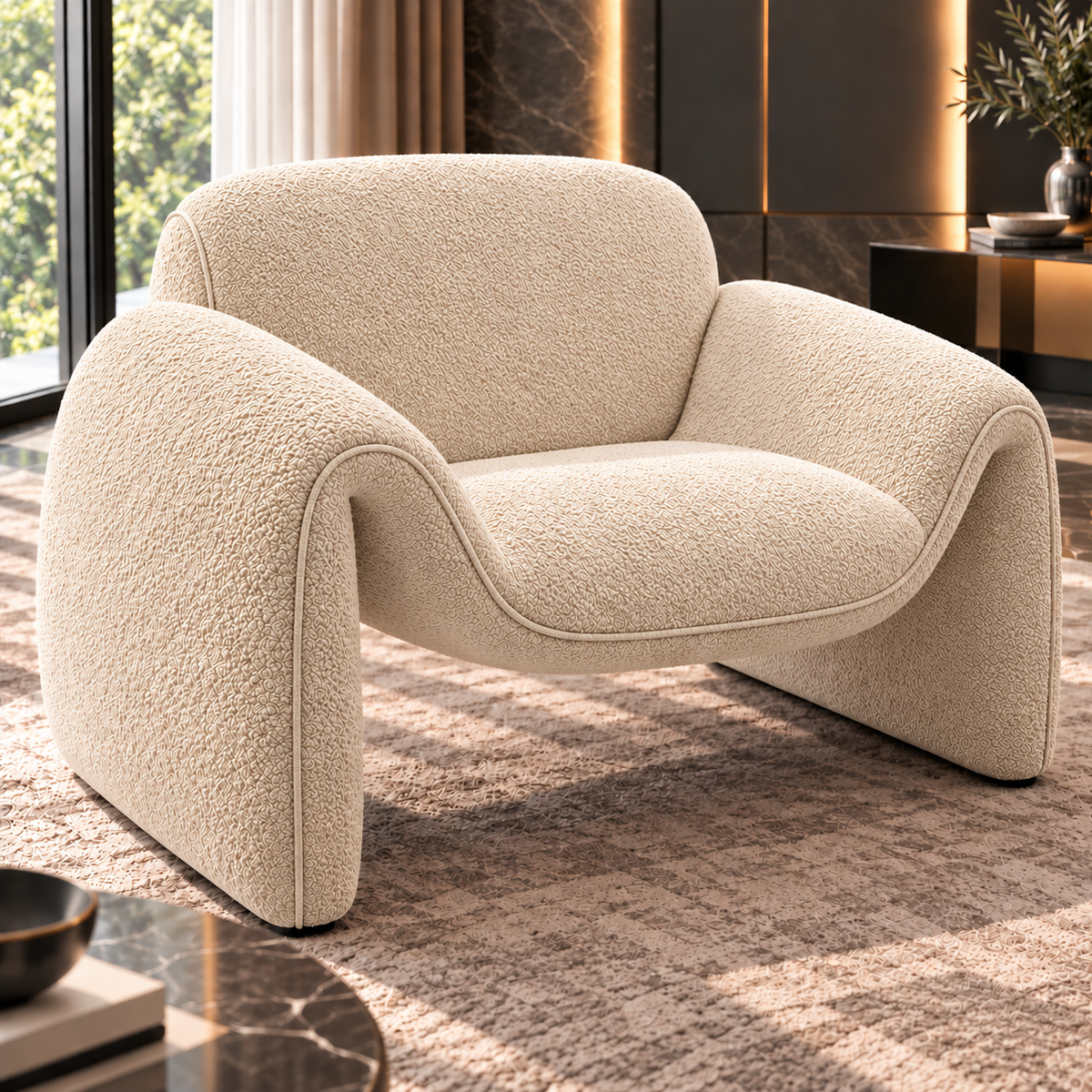 Aurelia Curved Modular Sofa & Leisure Chair | Mooazaa