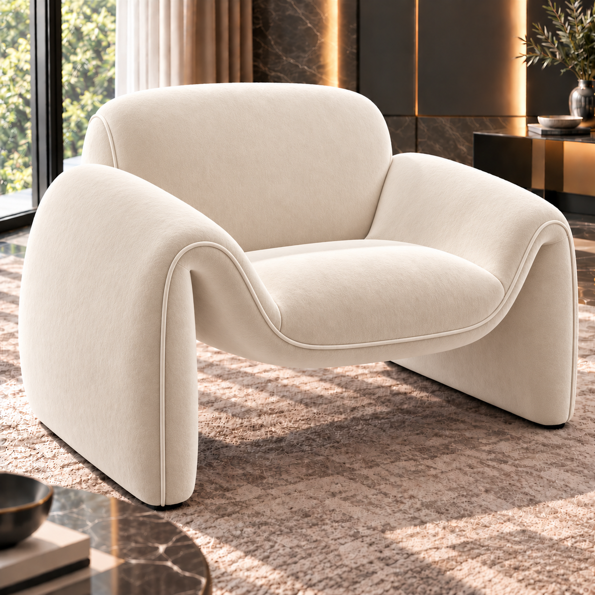 Aurelia Curved Modular Sofa & Leisure Chair | Mooazaa
