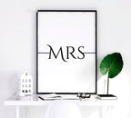 First wedding anniversary gift | set of 3 wall art prints