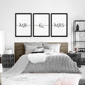 First wedding anniversary gift | set of 3 wall art prints