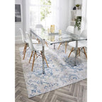 Washable Rug Florence Cream and Blue