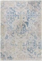Washable Rug Florence Cream and Blue