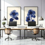 Framed Art On Wall | Set of 2 Botanical Wall art Prints