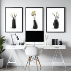 Framed Art Wall | Set of 3 Botanical Wall art Prints