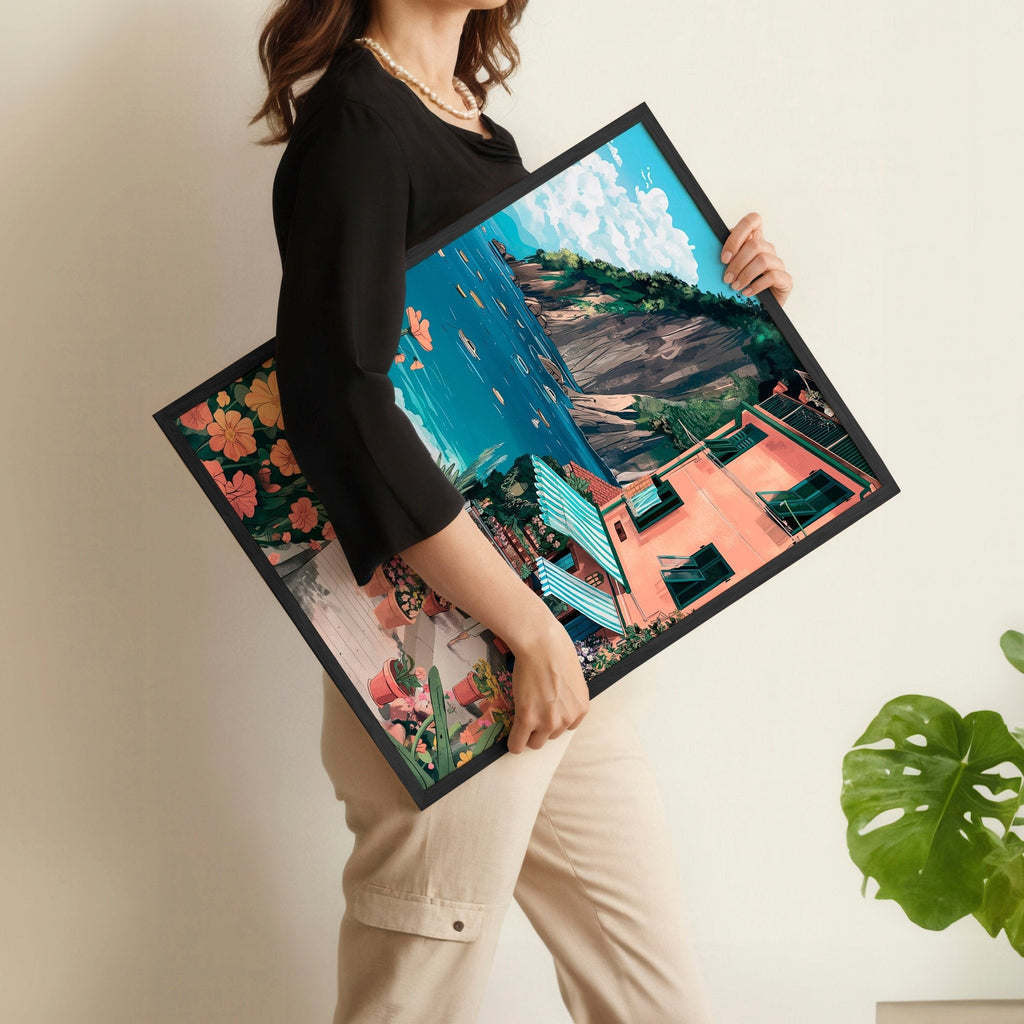 Framed Artwork | Set of 3 Italian Lifestyle Wall art Prints