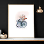 Coastal Prints Set of 3 | Framed Seashell Wall Art