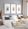 Coastal Prints Set of 3 | Framed Seashell Wall Art