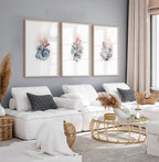 Coastal Prints Set of 3 | Framed Seashell Wall Art