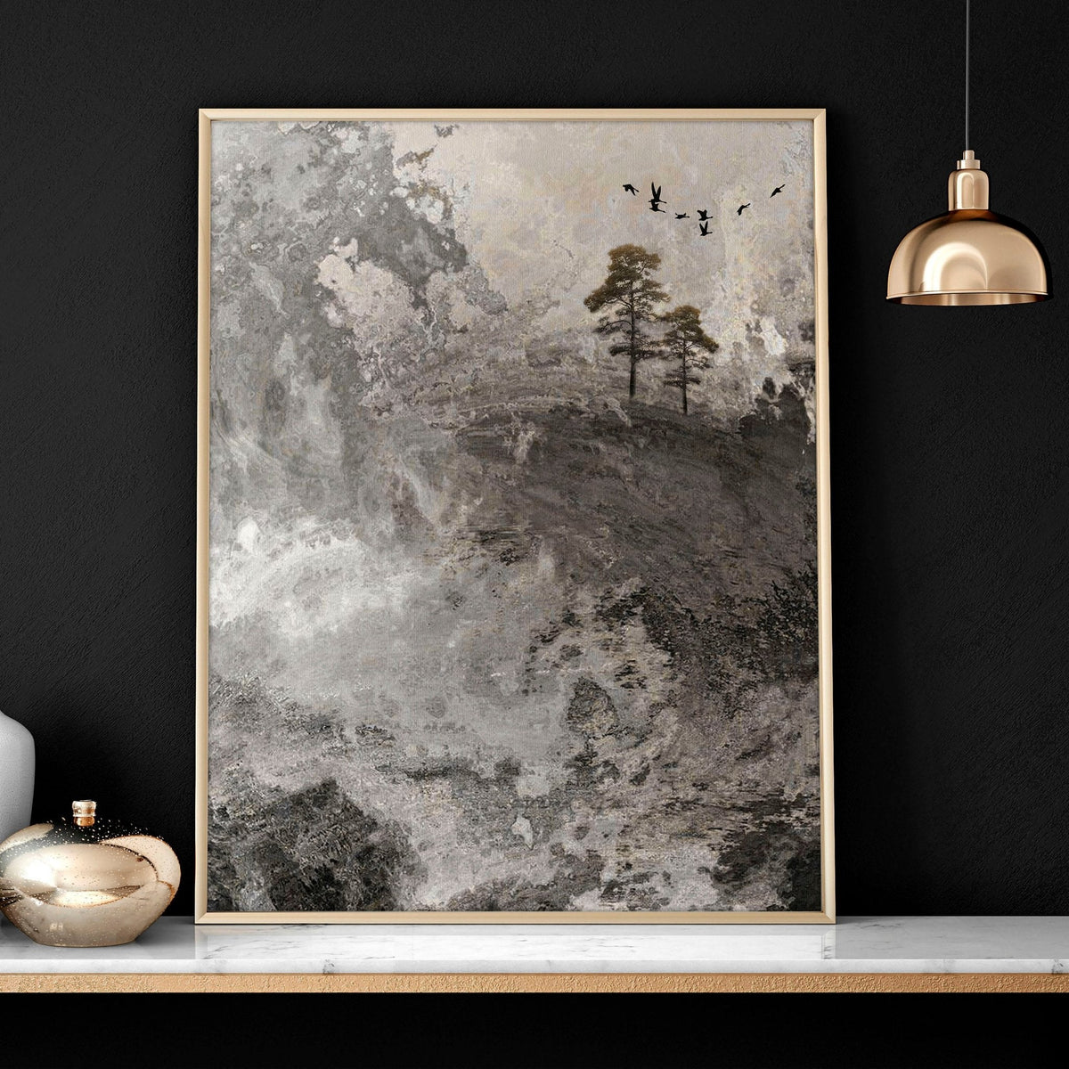Pictures for Office | Framed Landscape Print Set of 3