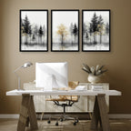 Framed Wall Art Set of 3 | Set of 3 Asian Inspired Wall art Prints