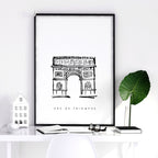Gallery Wall Framing | Set of 3 Paris Landmarks Wall art Prints