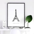Gallery Wall Framing | Set of 3 Paris Landmarks Wall art Prints