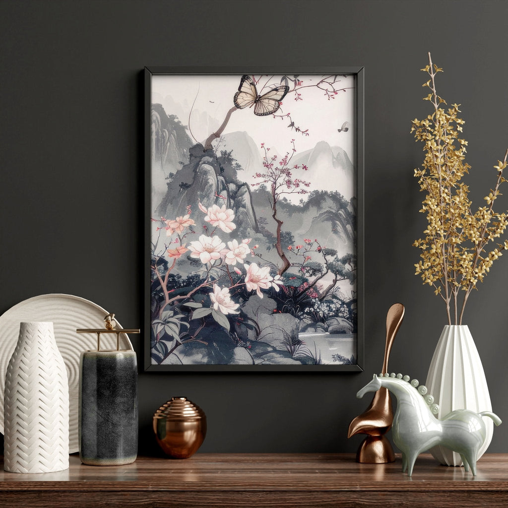 Gallery Wall Prints | Set of 3 Chinoiserie Wall art Prints