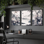 Gallery Wall Prints | Set of 3 Chinoiserie Wall art Prints