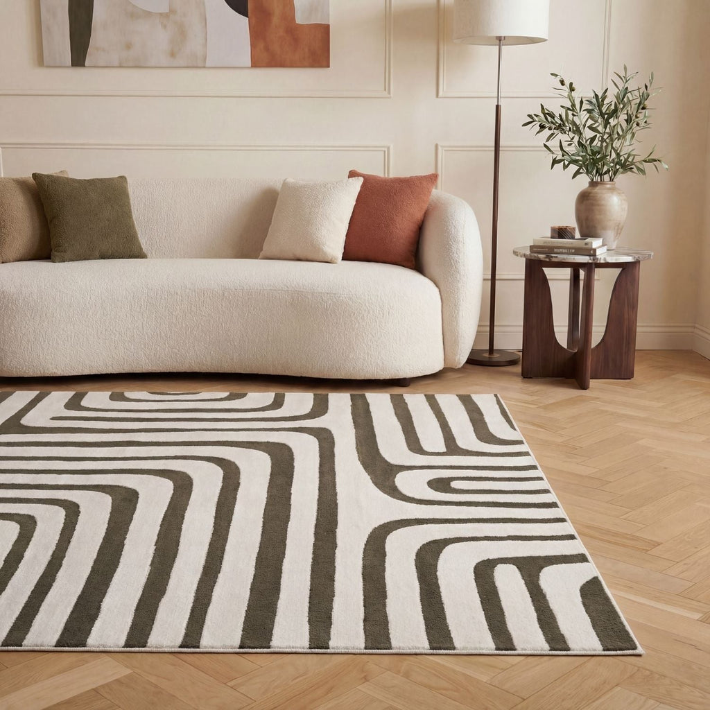Loft Geometric Green Rug