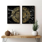 Decoration Murale Islam – Set of 2 Gold Art Prints