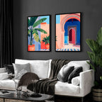 Moroccan Art Prints | Set of 2 Hallway Wall Decor