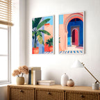 Moroccan Art Prints | Set of 2 Hallway Wall Decor