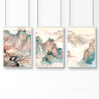 Home Office Art Wall | Set of 3 wall art prints