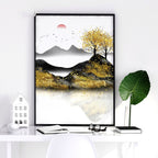 Art for Home Office – Set of 3 Japanese Wall Prints