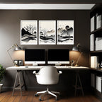 Home Office Wall Accessories | Set of 3 wall art prints