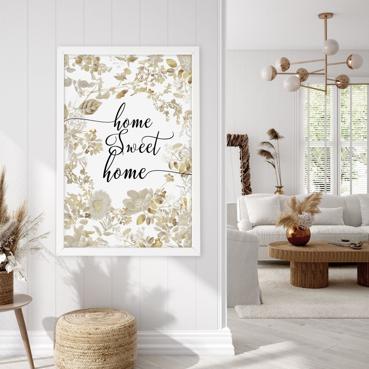Home Sweet Home Art Print | Set of 1 Welcoming Wall art Print