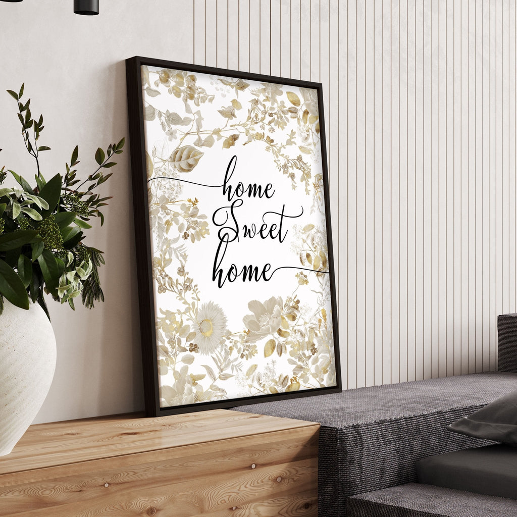 Home Sweet Home Art Print | Set of 1 Welcoming Wall art Print
