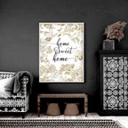 Home Sweet Home Art Print | Set of 1 Welcoming Wall art Print