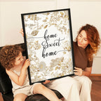 Home Sweet Home Art Print | Set of 1 Welcoming Wall art Print