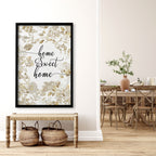 Home Sweet Home Art Print | Set of 1 Welcoming Wall art Print