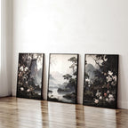 Chinoiserie Posters | Set of 3 Black & White Wall Prints