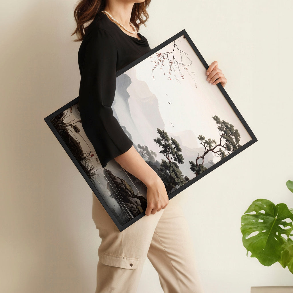 Chinoiserie Posters | Set of 3 Black & White Wall Prints