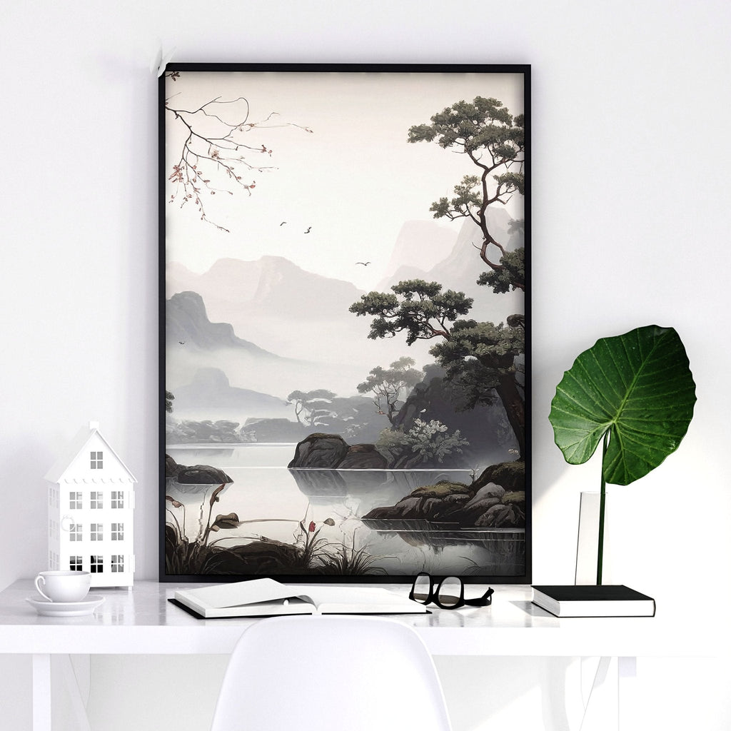 Chinoiserie Posters | Set of 3 Black & White Wall Prints