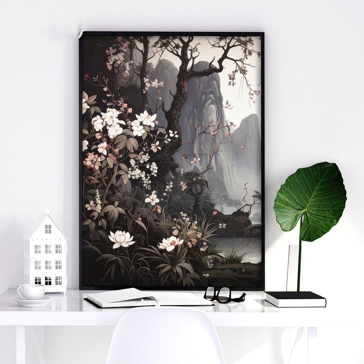Chinoiserie Posters | Set of 3 Black & White Wall Prints