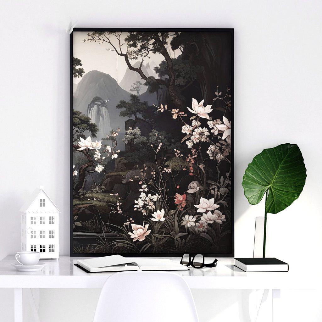 Chinoiserie Posters | Set of 3 Black & White Wall Prints