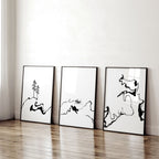 Calming Office Decor Ideas | Set of 3 Japanese Prints